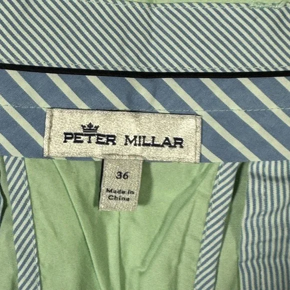 Peter Millar Shorts Mens 36‎ Seaside MS21B01 Stretch Chino Lightweight Poplin - Picture 8 of 11